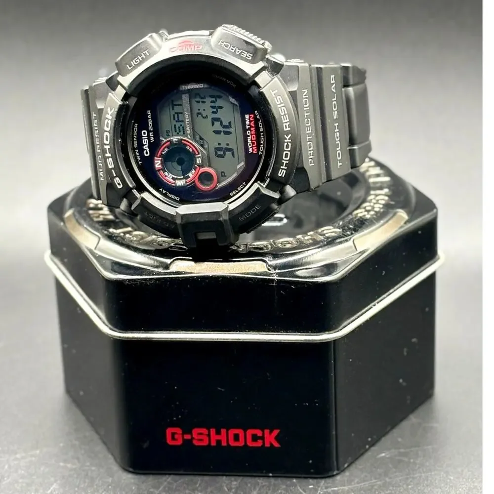 Casio G-Shock Mudman G9300-1 Tough Solar Twin Sensor Digital Men's Watch